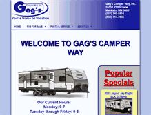 Tablet Screenshot of gagscamperway.com